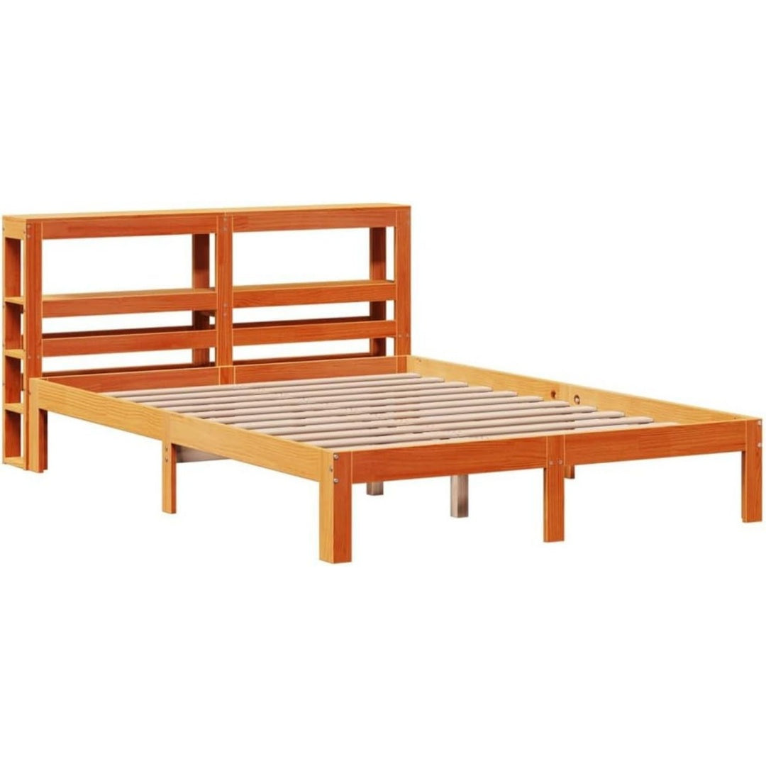 Bettgestell aus Massivholz und Kiefernholz mit einem Lattenrost mit den Massen 140 x 200 cm
