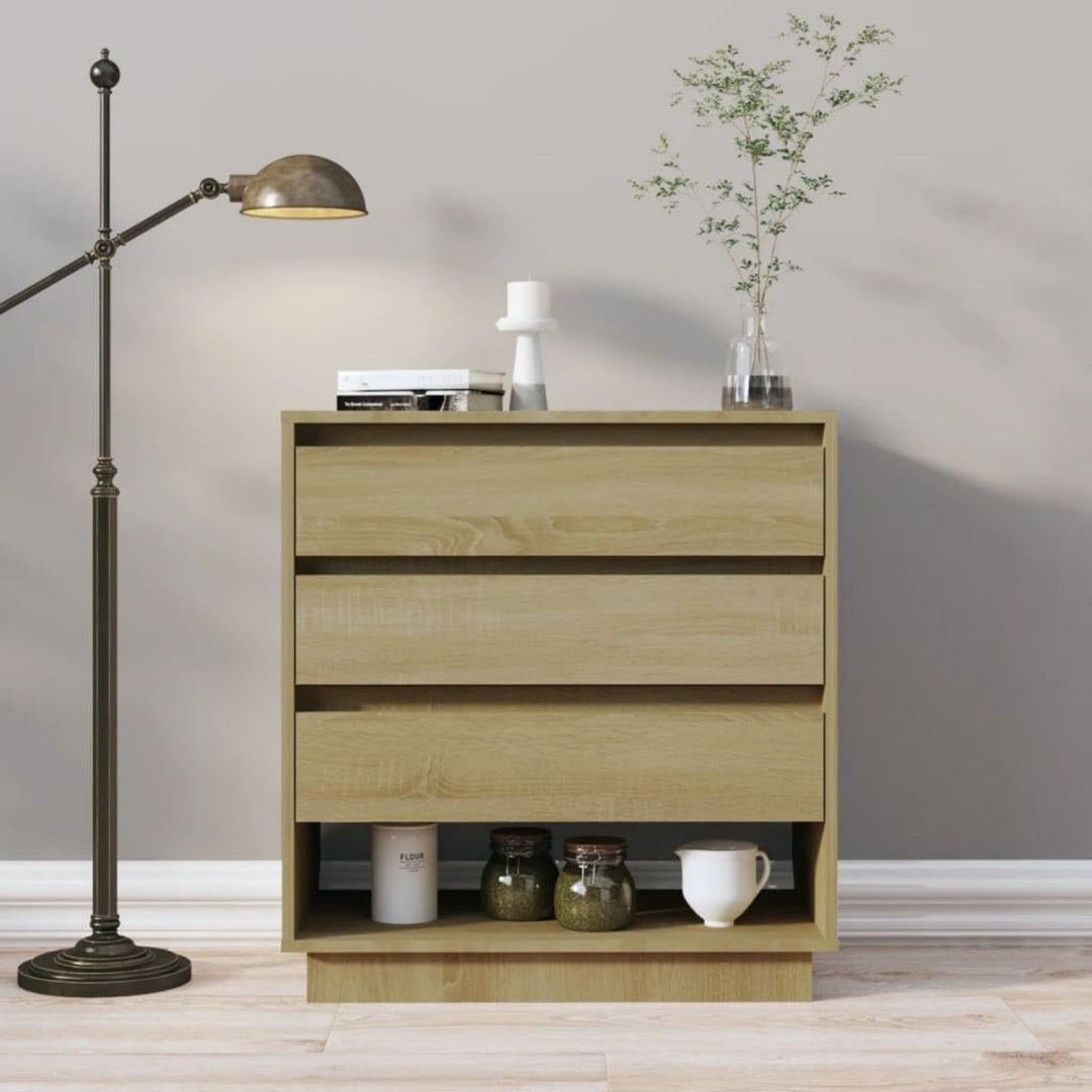 Sideboard mit den Massen 70 x 41 x 75 cm in Eichenbraun aus Holzwerkstoff