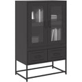 Sideboard mit den Massen 68 x 39 x 111.5 cm in Schwarz