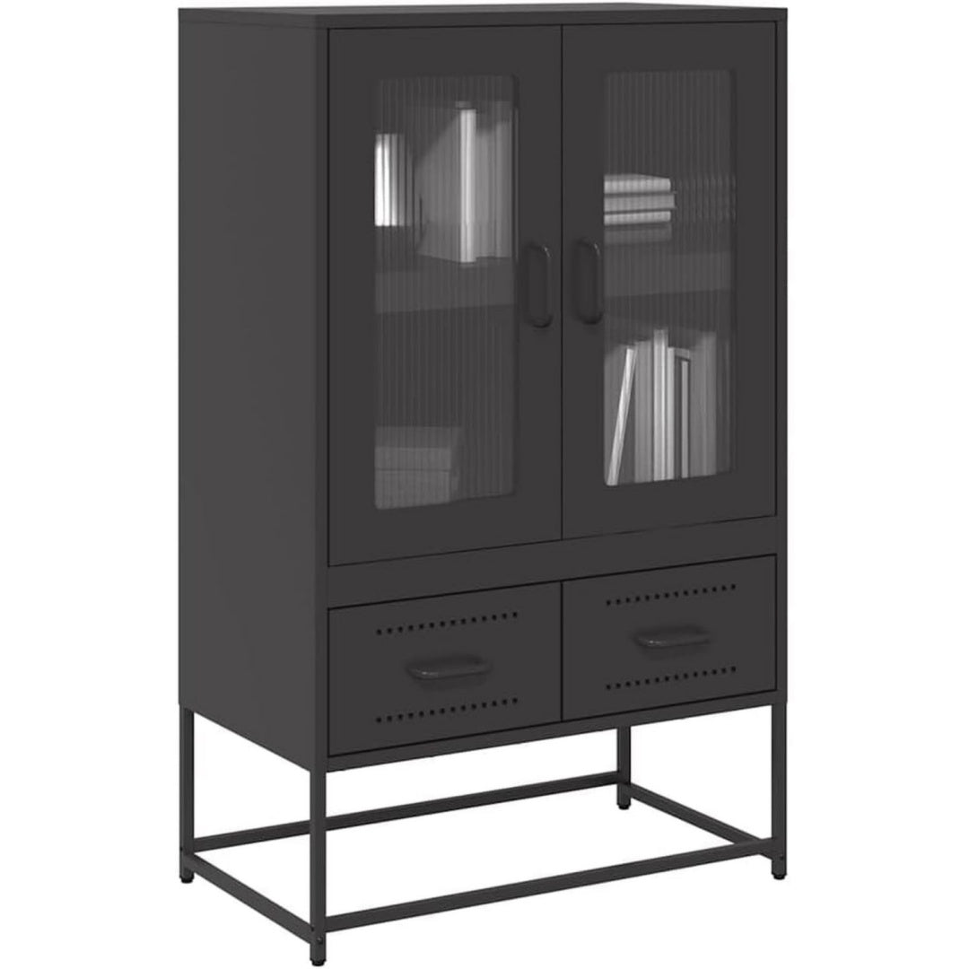 Sideboard mit den Massen 68 x 39 x 111.5 cm in Schwarz