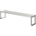 Sideboard in Silber mit verstellbaren Ablagen