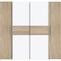 Kleiderschrank aus Holzwerkstoff mit Holzoptik