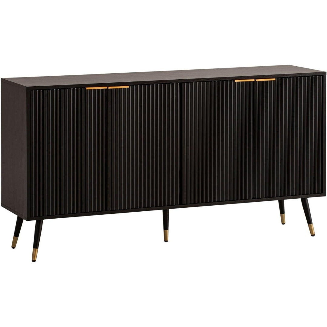 Sideboard mit strukturierten Fronten und geschlossenem Stauraum
