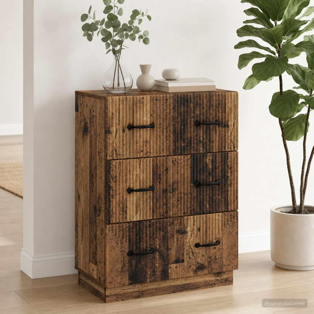 Sideboard mit den Massen 66 x 34.5 x 87 cm in Naturbraun