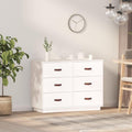 Sideboard aus Massivholz und Kiefernholz mit 6 Schubladen
