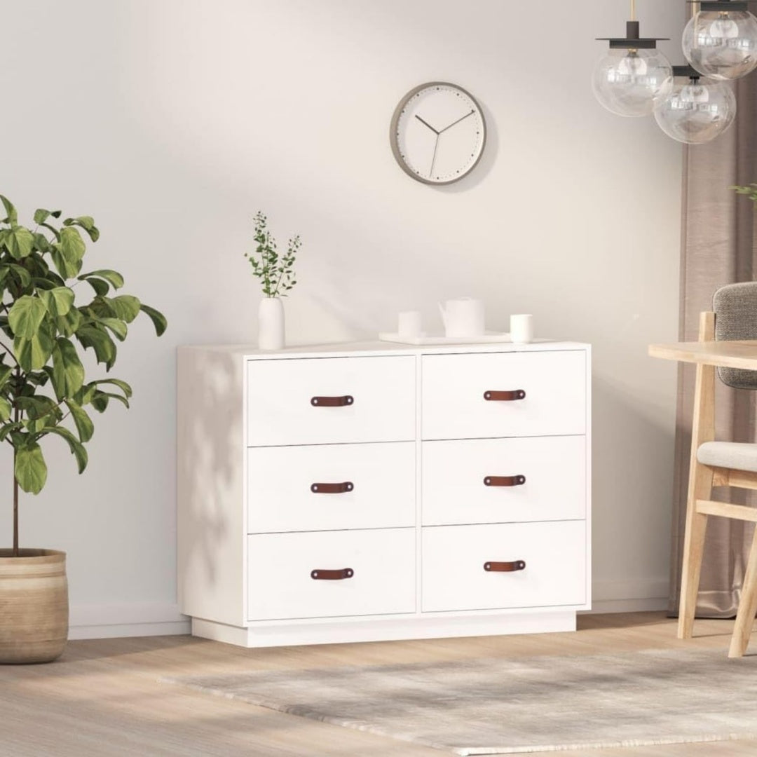 Sideboard aus Massivholz und Kiefernholz mit 6 Schubladen