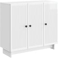 Sideboard mit verstellbaren Ablagen, Metallgriffen und geschlossenem Stauraum