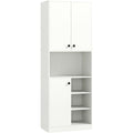 3 Tueren und offene Ablagen an dem Hochschrank